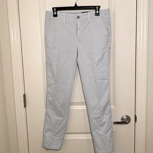 GAP Ankle Khakis, powder blue, size 2R.